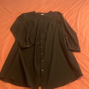 Black shirt dress